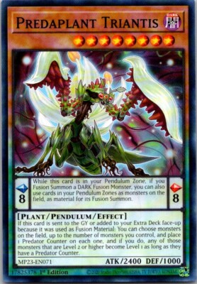 Yu-Gi-Oh Yugioh Predaplant Triantis MP23-EN071 Mega Tin 2023 Dueling Heroes-image