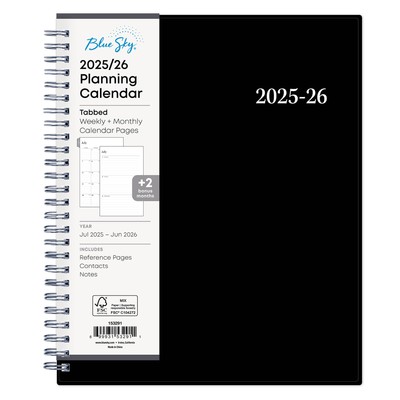 2025-2026 Weekly and Monthly Academic Year Planner Calendar, July 2025 - June...-image