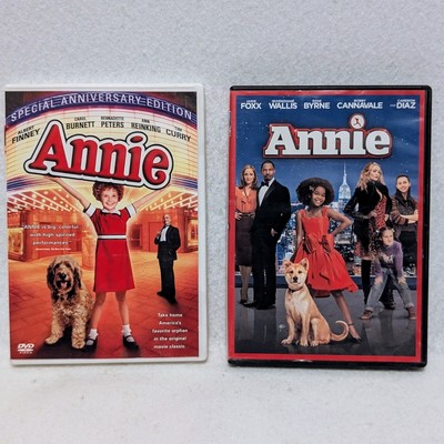 Lot Of 2 DVDs Annie (DVD, 2014)  (DVD, 1982)-image