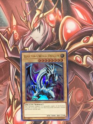 Yugioh- Blue-Eyes White Dragon (Ultra Rare) (Unlimited)- LCKC-EN001 LP-image