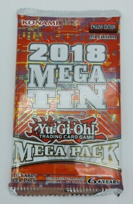 Yu-Gi-Oh! Mega Tin 2018 Mega Pack Booster Pack 1st Edition English - New Sealed-image