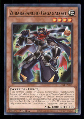 Yugioh Zubababancho Gagagacoat #LDS3-EN125 Legendary Duelists: Season 3 LP-image