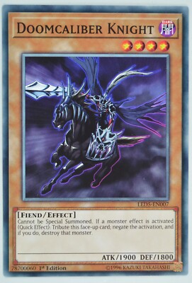 Yugioh Doomcaliber Knight LED5-EN007 Common 1st Edition-image