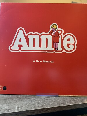 ANNIE Original Broadway Cast Soundtrack LP Vinyl CBS Records 1977 JS34712 QBL-image