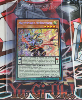 YuGiOh Majesty Pegasus, The Dracoslayer MP23-EN173 Prismatic Secret Rare-image