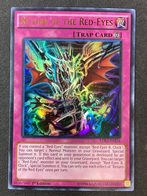 Yu-Gi-Oh TCG #LDK2-ENJ34 Return of the Red-Eyes 1st Edition Ultra Rare NM-image
