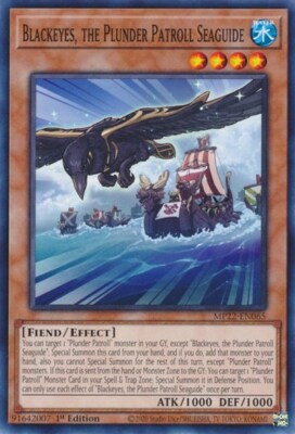 1x Blackeyes, the Plunder Patroll NM Eng YuGiOh - 2022 Mega Tin - Pharoah's Gods-image