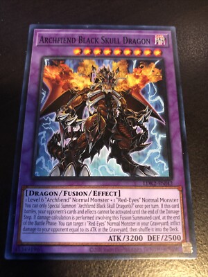 Yugioh Archfiend Black Skull Dragon #LDK2-ENJ42 Legendary Decks II LP-image