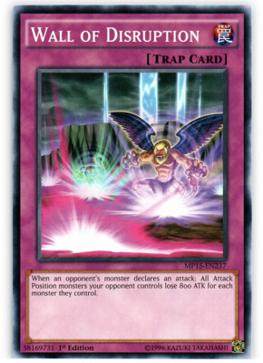 Wall of Disruption - MP15-EN237 - Common - 1st Edition NM YuGiOh!  2015 Mega-Tin-image