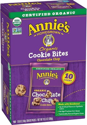 Annie's Organic Chocolate Chip Cookie Bites, 10 Pouches, 10.5 oz-image