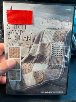 Annie's Crochet Afghan Stitch Sampler Afghan Blocks 19 /20 / 21  Very Good DVDs-image