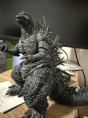 S.H. MonsterArts Godzilla Minus One (Minus Color Ver.) Action Figure pre owned-image