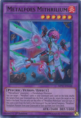 Metalfoes Mithrilium - MP17-EN148 - Ultra Rare - 1st Edition - Near Mint-image