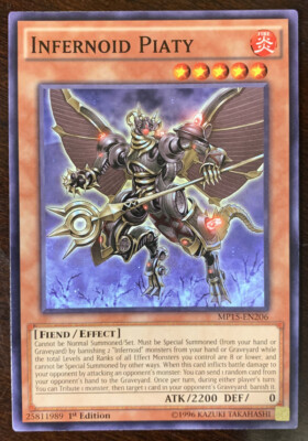 Infernoid Piaty MP15-EN206 YuGiOh! COMMON Mega Pack 2015 1st Ed NEW Near Mint x1-image