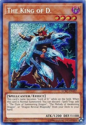 Yugioh! The King of D. - LCKC-EN107 - Secret Rare - Unlimited Edition Near Mint,-image