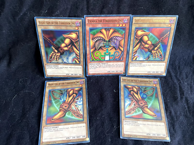 YuGiOh - 1st Edition Exodia The Forbidden One Complete Set - YGLD-ENA17-21-image