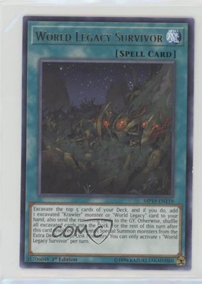 World Legacy Survivor (R) 1st Ed. YuGiOh Gold Sarcophagus Tin Mega Pack 00gy-image
