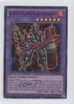 2016 Yu-Gi-Oh! Mega-Tins Limited Edition D/D/D Flame King Genghis 0c1o-image