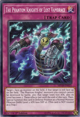 The Phantom Knights of Lost Vambrace - MP18-EN021 - Common - 1st Edition - Moder-image