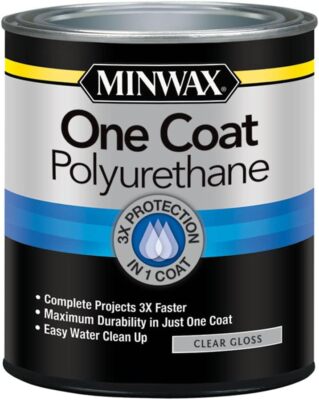 Minwax 356100000 One Coat Polyurethane, Quart, Gloss-image
