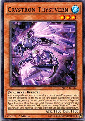 Crystron Thystvern MP17-EN139 Yu-Gi-Oh! Card Light Play 1st Edition-image