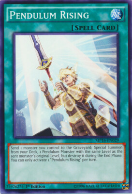 Pendulum Rising - MP16-EN029 - Common - 1st Edition NM YuGiOh!  2016 Mega-Tin Me-image