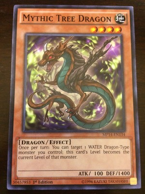 MP14-EN134 Yugioh! MYTHIC TREE DRAGON - 1st Ed MEGA PACK TIN 2014 Near Mint x1-image