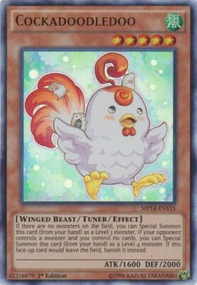 Cockadoodledoo - MP14-EN115 - Ultra Rare - 1st Edition NM YuGiOh!  2014 Mega-Tin-image