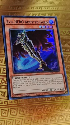 Evil HERO Adusted Gold (Blue) LDS3-EN025 Legendary Duelists: Season 3 1st...-image