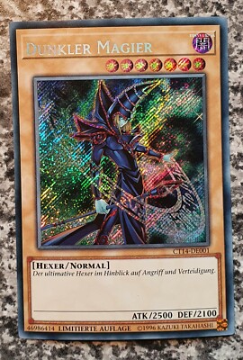 2017 Yugioh CT14-DE001 Dark Magician Secret Rare Limited Edition NM-image