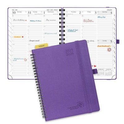 Planner 2025-2026 (Medium - 6.5'' x 8.5'') Academic Weekly Calendar (July 202...-image