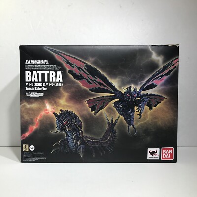 [Used]Bandai S.H.MonsterArts Battra Adult and Larva Special Color Ver. Figure-image