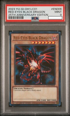 PSA 9 Red Eyes Black Dragon LC01-EN006 Legendary Collection 25th Anniversary-image