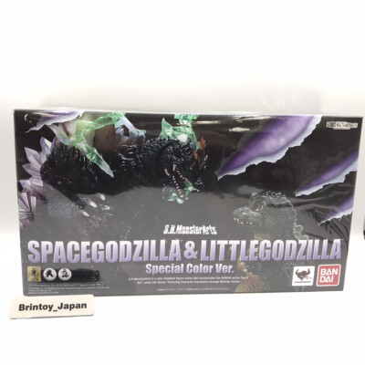 S.H.Monster Arts Space Godzilla & Little Godzilla Special Color Ver. Bandai JP-image