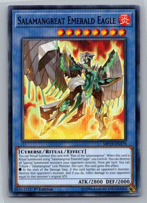Salamangreat Emerald Eagle #MP19-EN179 2019 Gold Sarcophagus Tin Mega Pack G37-image