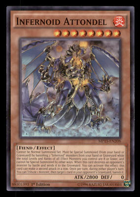 Yugioh Infernoid Attondel #MP15-EN208 2015 Mega-Tins Mega Pack LP-image