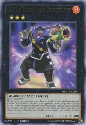 Battlin' Boxer Cheat Commissioner - MP14-EN160 - Rare - 1st Edition - Moderately-image
