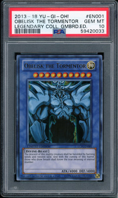 2013 Yu-Gi-Oh! Legendary Collection Obelisk The Tormentor #LC01-EN001 PSA 10-image