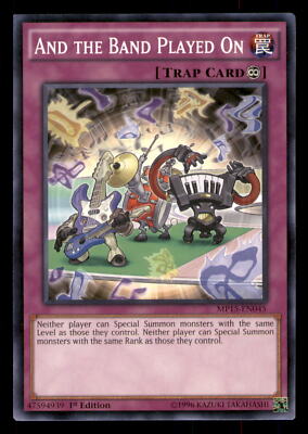 Yugioh And the Band Played On #MP15-EN045 2015 Mega-Tins Mega Pack LP-image