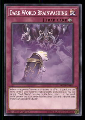 Yugioh Dark World Brainwashing #MP18-EN084 2018 Mega-Tins Mega Pack LP-image