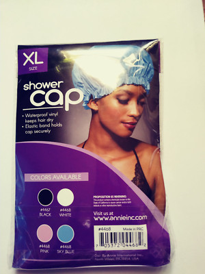 Annie Ms Remi Shower Cap Water Proof Vinyl XL Assorted Colors Pick Color-image