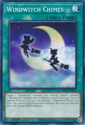 1x Windwitch Chimes - 1st Edition NM Eng YuGiOh - 2022 Mega Tin - Pharoah's Gods-image