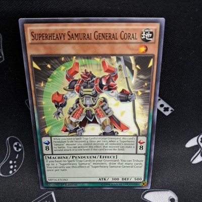 Superheavy Samurai General Coral MP16-EN182 1st Edition NM Near Mint Yu-Gi-Oh!-image