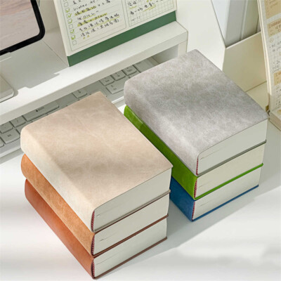 Thick PU Leather Vintage Journal A6 Notebook Lined Paper Writing Diary 608 Pages-image