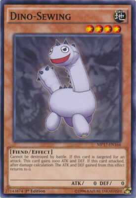 Dino-Sewing - MP17-EN166 - Common - 1st Edition NM YuGiOh!  2017 Mega-Tin Mega P-image