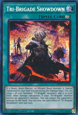 25th Anniversary Tin: Dueling Heroes Mega Pack #MP23-EN198 Tri-Brigade Showdown-image