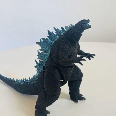 S.H. MonsterArts Godzilla 2021 Action Figure Black/Blue 16cm tall 35cm long-image