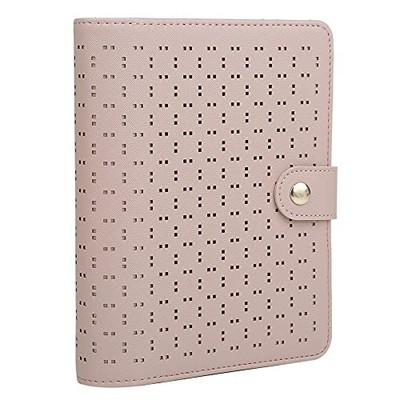 Monobox B6 System Notebook Bible Size Cute Dot Pattern Belt Button Includes 10 C-image