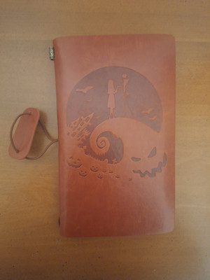 New Leather Bound Nightmare Before Christmas Notebook & Organizer Journal-image