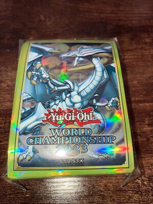 Yu-Gi-Oh Sleeves Legendary Dragon of White World Chamionship Official Konami-image